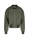 Entire Studios Broad Zip Bomber Jacket In Green