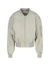 Entire Studios "broad" Zip Bomber Jacket Grey