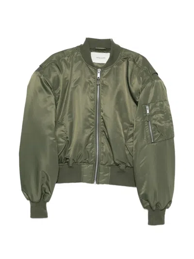 Entire Studios Broad Zip-fastening Bomber Jacket In Green