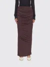 Entire Studios Drape Skirt In Brown