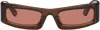 Entire Studios Brown Atheric Sunglasses In Phoenix