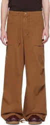 Entire Studios Brown Barren Cargo Trousers In Copper