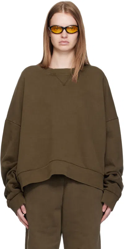 Entire Studios Brown Box Crew Sweatshirt