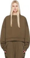 Entire Studios Brown Box Sweatshirt In Brunette