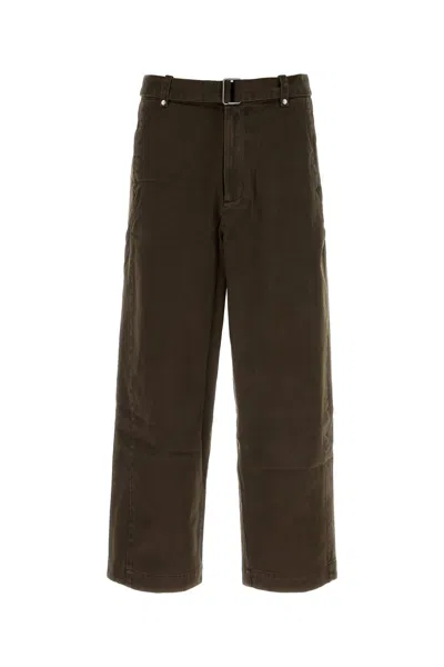 Entire Studios Brown Cotton Gully Pant
