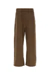 Entire Studios Brown Cotton Joggers In Brunette