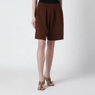 Entire Studios Brown Cotton Jogging Shorts