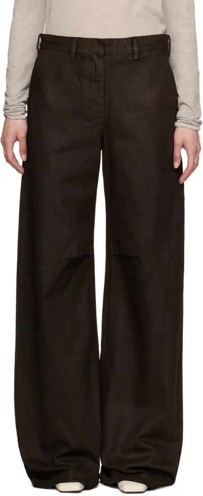 Entire Studios Brown Dem Jeans In Mud