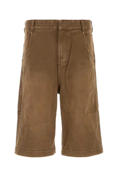 ENTIRE STUDIOS ENTIRE STUDIOS BROWN DENIM BERMUDA SHORTS