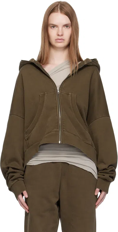 Entire Studios Brown Eternal Zip Hoodie