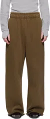 Entire Studios Brown Full Sweatpants In Brunette
