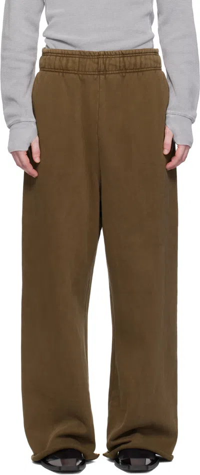 Entire Studios Brown Full Sweatpants In Brunette