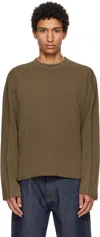 Entire Studios Brown Heavy Long Sleeve T-shirt In Multi