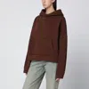 Entire Studios Brown Hooded Sweatshirt In Brown