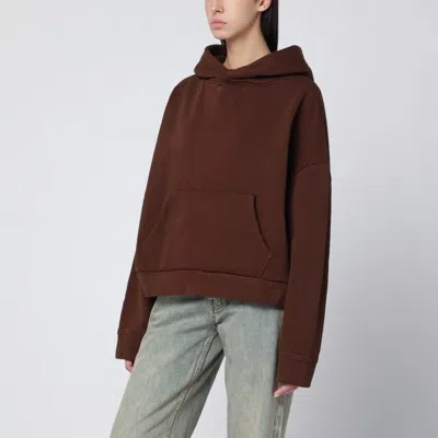 Entire Studios Brown Hooded Sweatshirt