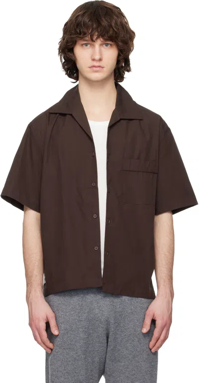 Entire Studios Brown Pajama Shirt