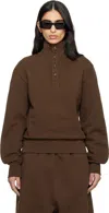 Entire Studios Port Pullover Sweatshirt In Brown