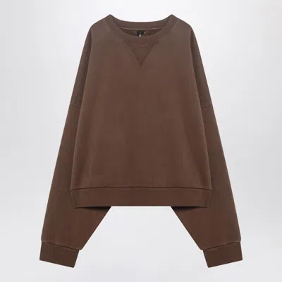 ENTIRE STUDIOS BROWN SWEATSHIRT IN COTTON