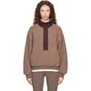 Entire Studios System Fleece Pullover Sweatshirt In 0036 Brown