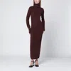Entire Studios Fitted Maxi Turtleneck Dress With Long Sleeves In Multi