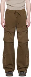 Entire Studios Cargo-detail Wide-leg Trousers In Brunette