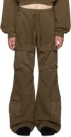 Entire Studios Brown Utility Cargo Pants In Brunette