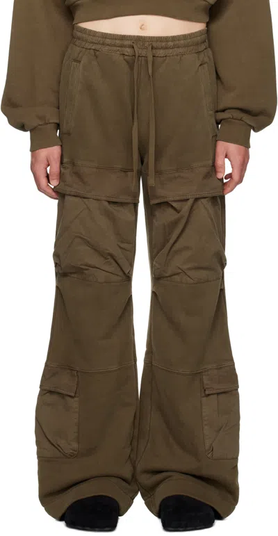 Entire Studios Brown Utility Cargo Pants In Brunette