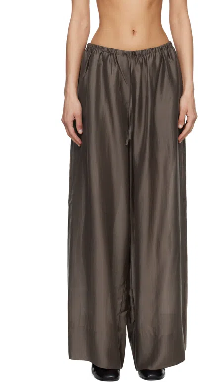 Entire Studios Brown Vento Wide Leg Trousers