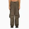 Entire Studios Gocar Cotton-blend Cargo Trousers In Brown