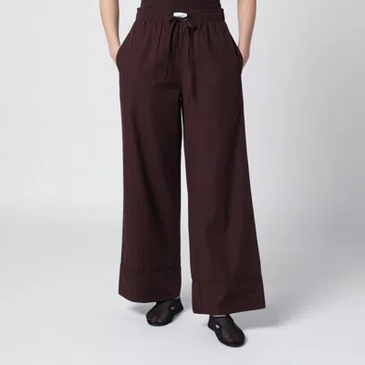 Entire Studios Brunette Pajama Trousers In Brown