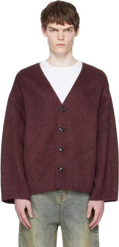Entire Studios Burgundy Jool Jacket In Brown