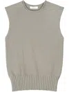 Entire Studios Gray Burns Knit Vest In Grey