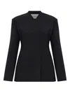 Entire Studios Button-fastening Double-breasted Coat In Black