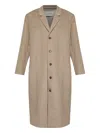 Entire Studios Button-fastening Wool Coat In Gold