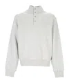 Entire Studios Button Mock-neck Sweater In White
