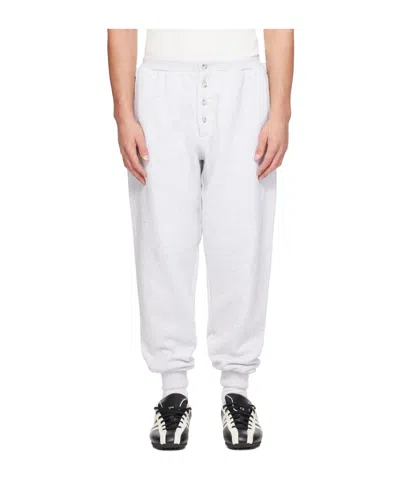 Entire Studios Button-detail Sweatpants In White
