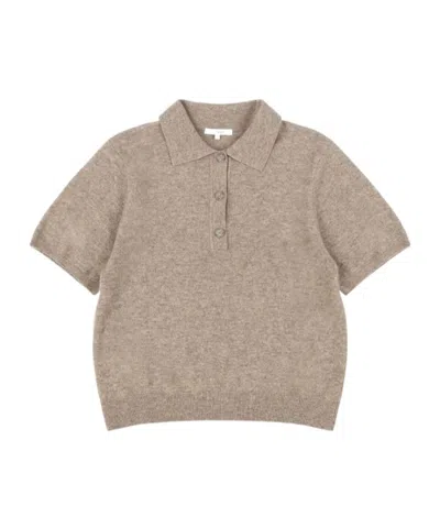Entire Studios Buttoned Knit Polo Shirt In Neutral