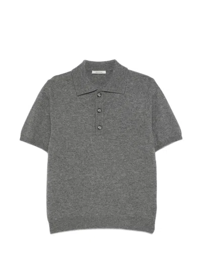 Entire Studios Buttoned Short-sleeve Polo Shirt In Gray