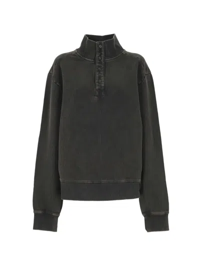 Entire Studios Buttoned Sweater In Black