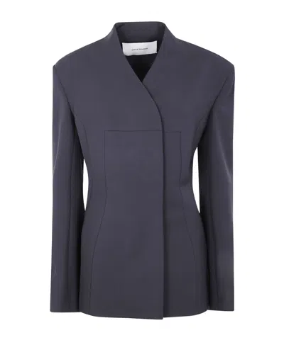 Entire Studios Button-fastening Double-breasted Coat In Black