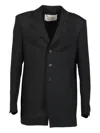 Entire Studios Button-fastening Jacket In Gray