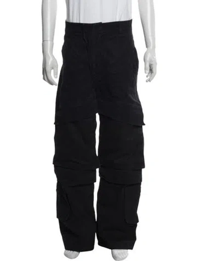 Pre-owned Entire Studios Cargo Pants In Black