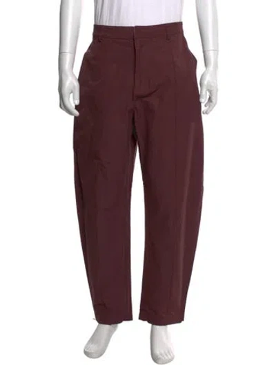 Pre-owned Entire Studios Cargo Pants In Burgundy