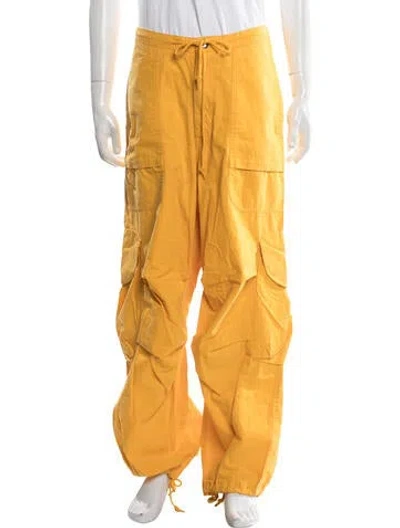 Pre-owned Entire Studios Cargo Pants In Yellow