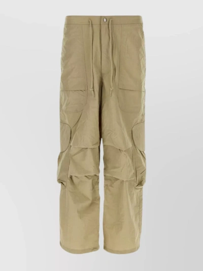 Entire Studios Cargo Style Trousers With Wide Leg And Cropped Length In Beige
