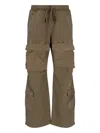 Entire Studios Green Cotton Cargo Sweatpants With Drawstring Closure