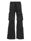 Entire Studios Cargo Wide-leg Trousers In Black