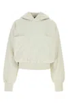 Entire Studios Cotton Sweatshirt With Front Pocket And Hood In White