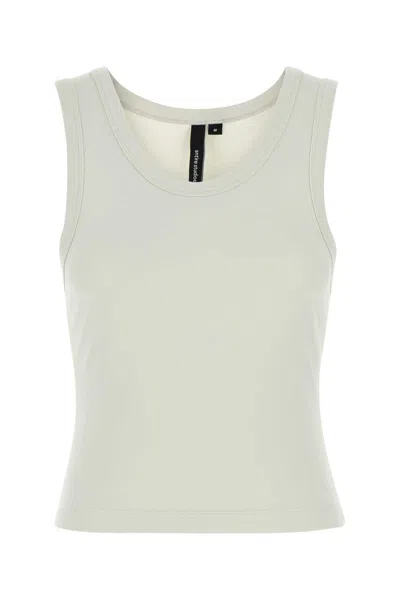 Entire Studios Round Neck Cotton Tank Top In White