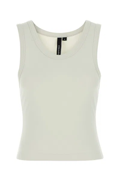 Entire Studios Chalk Stretch Cotton Tank Top In White